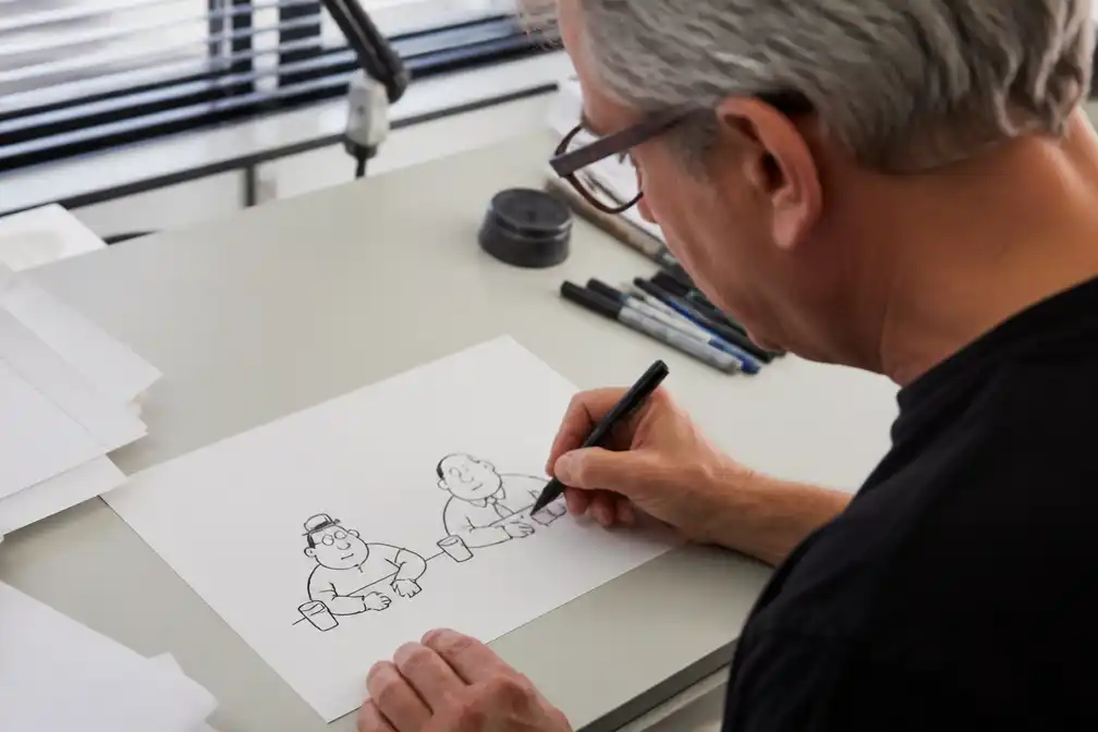 Paul Kusters' cartoon Toos & Henk verschijnt op 2 september 2026