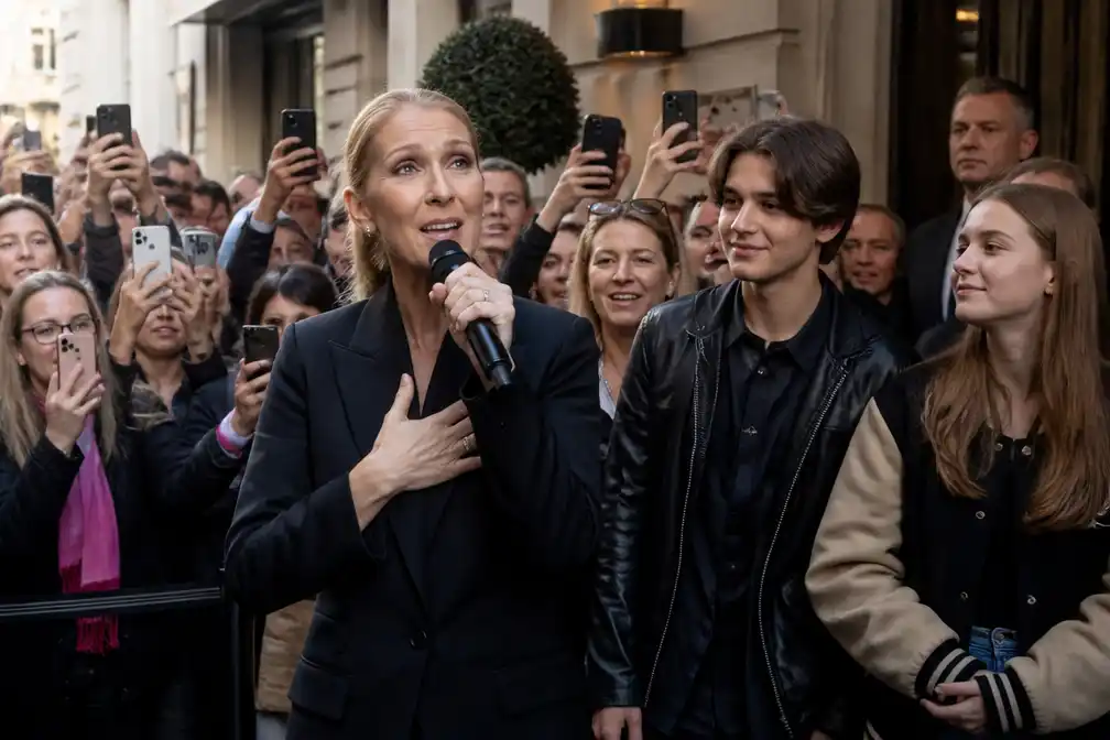 Celine Dion verrast fans met straatconcert in Parijs