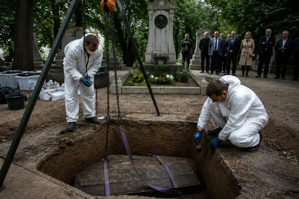 Stoffelijk overschot Jan Masaryk opgegraven voor nieuw onderzoek naar dood in 1948