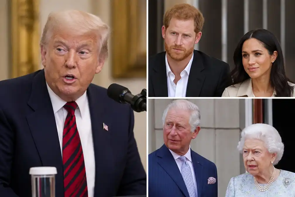 Trump blij dat Harry en Meghan VS verlieten voor VK