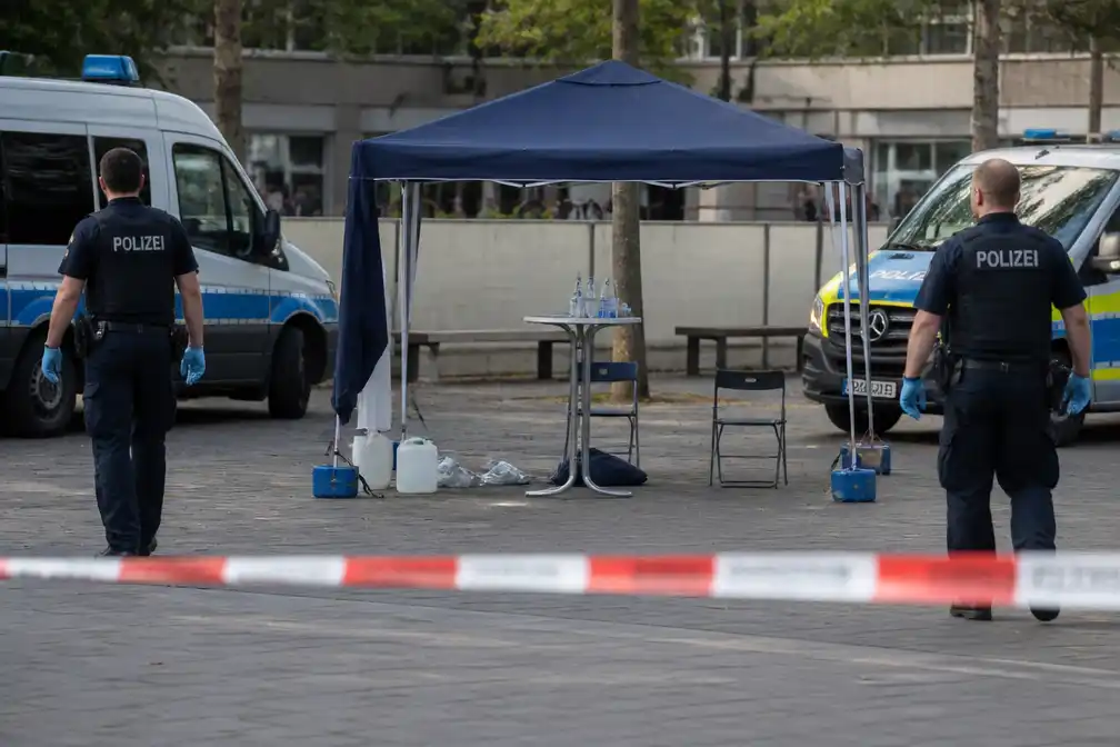 Negen gewonden bij aanval met vloeistof op AfD-infostand nabij Mainz