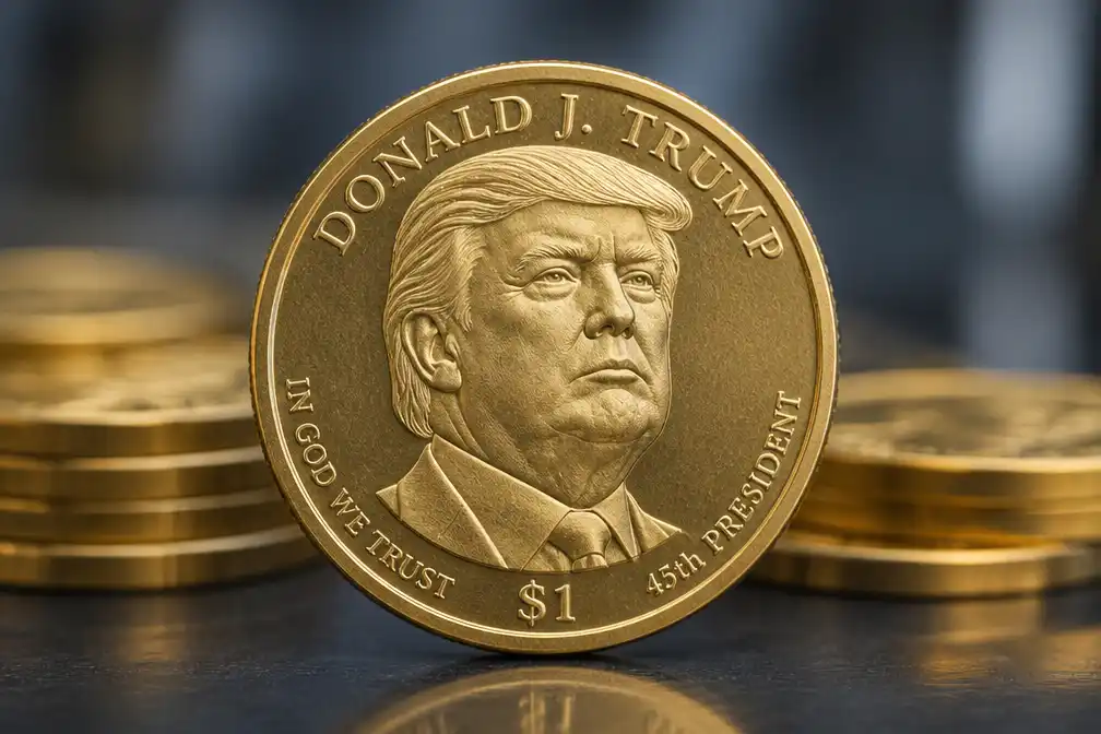 Eerste levende president in 100 jaar op Amerikaanse munt: Trump