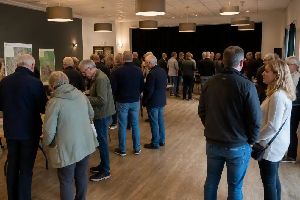Tientallen inwoners bij inloopbijeenkomst gemeente Heumen in Overasselt