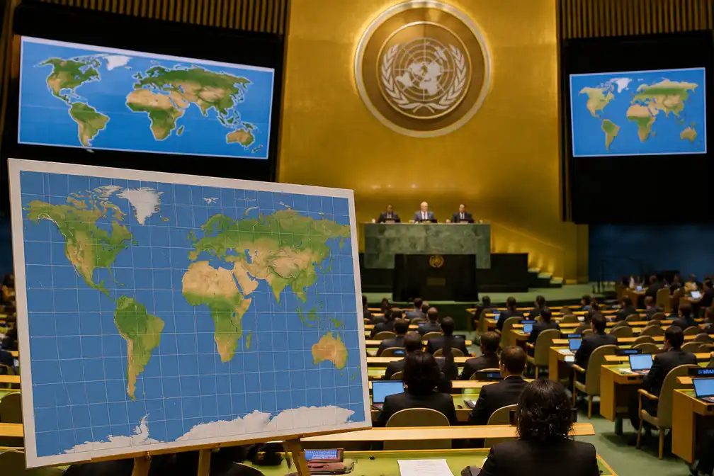 VN Algemene Vergadering neemt resolutie aan over accuratere wereldkaarten
