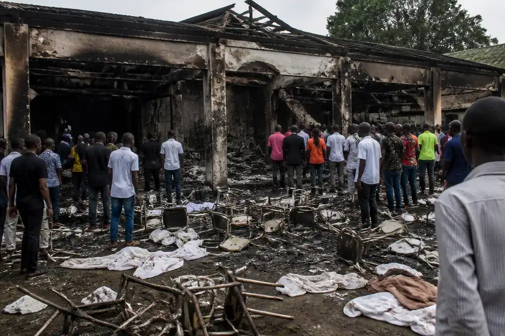 Zeker 22 doden bij brand op bruiloft in Congo