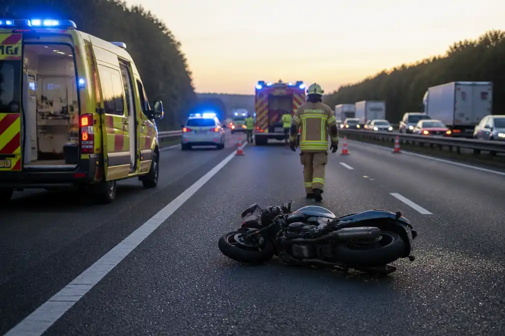 Motorrijder levensgevaarlijk gewond bij val op E17 in Waasmunster