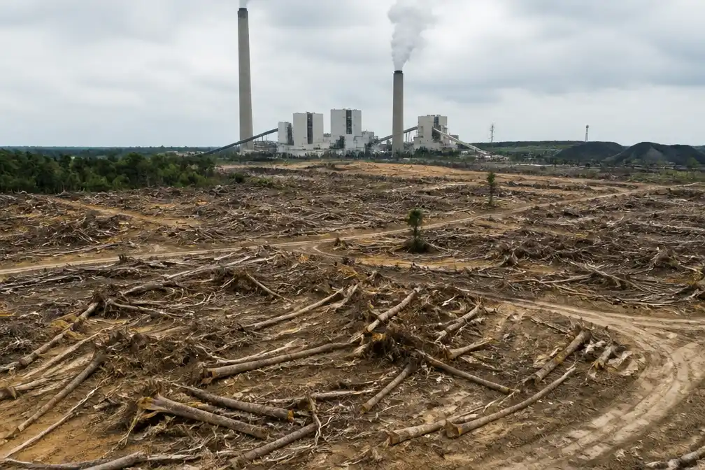 RWE verbrandt 'duurzaam' biomassa uit Maleisische kaalkap; politie en NVWA onderzoeken