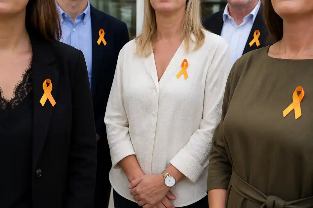 Deinze draagt oranje-geel lintje op Werelddag Suïcidepreventie