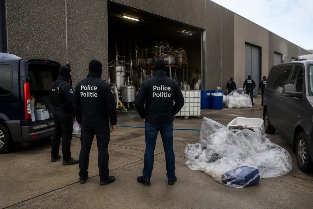 Politie rolt zeer groot synthetisch druglab op in Bree, vier opgepakt