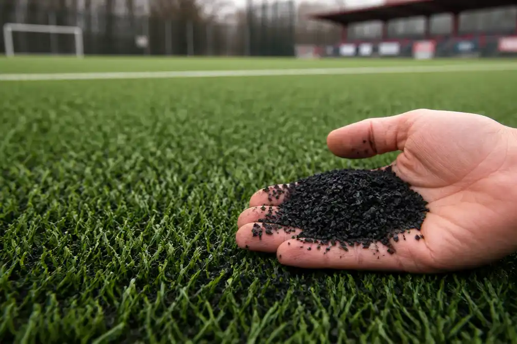 Rechtbank Rotterdam: rubberkorrels op kunstgras zijn een milieudelict