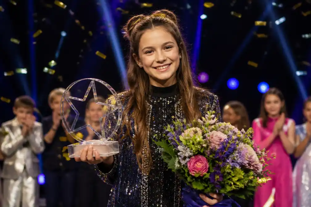 Maria (9) wint Junior Songfestival en vertegenwoordigt Nederland op Malta