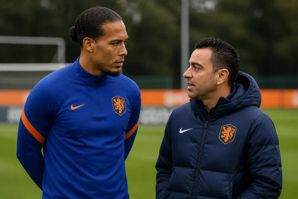 Van Dijk besluit na gesprek met nieuwe bondscoach Xavi door te gaan als international