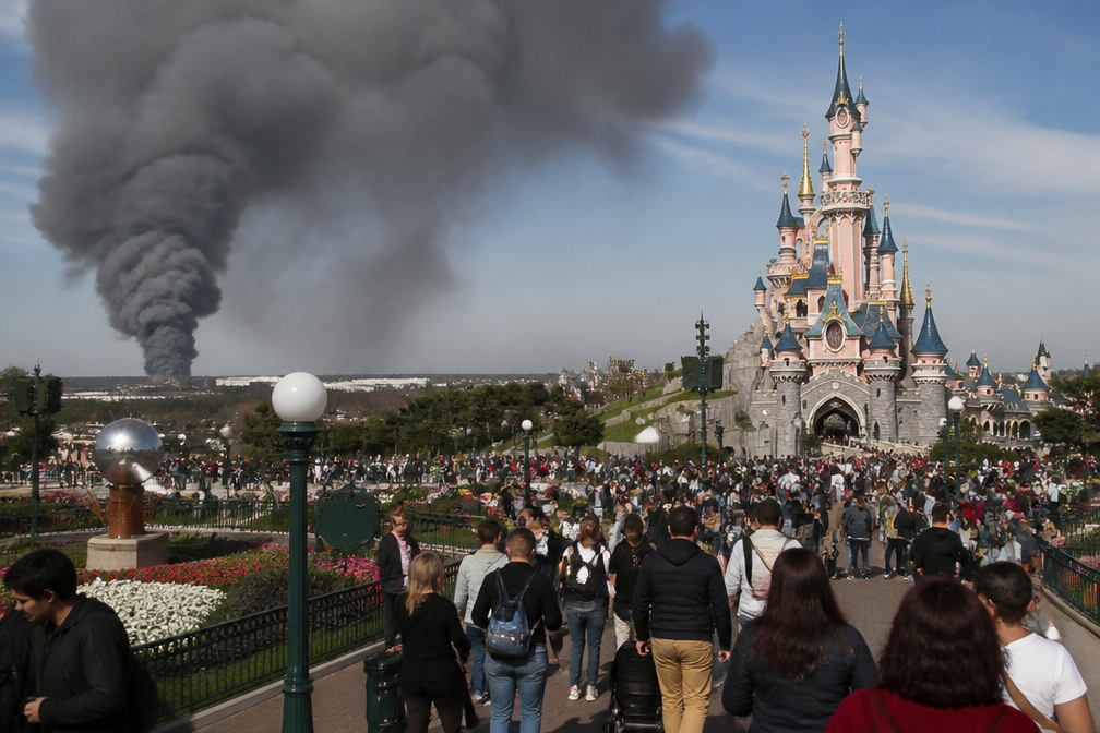 Zware brand in industrieel gebouw op enkele kilometers van Disneyland Parijs