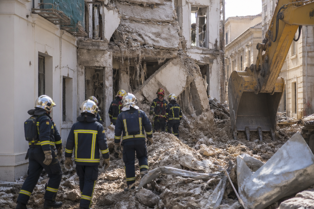 Twee doden en vier vermisten na explosie en instorting in centrum van Athene