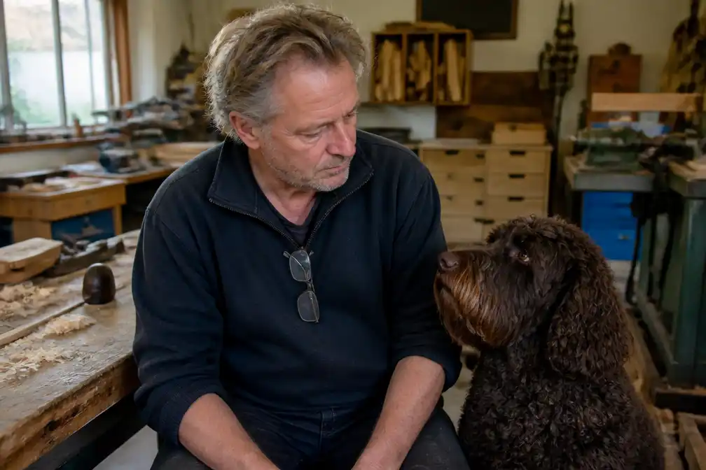 Dementie weerhoudt vakman Jeroen (58) ervan kist voor hond Boomer te maken