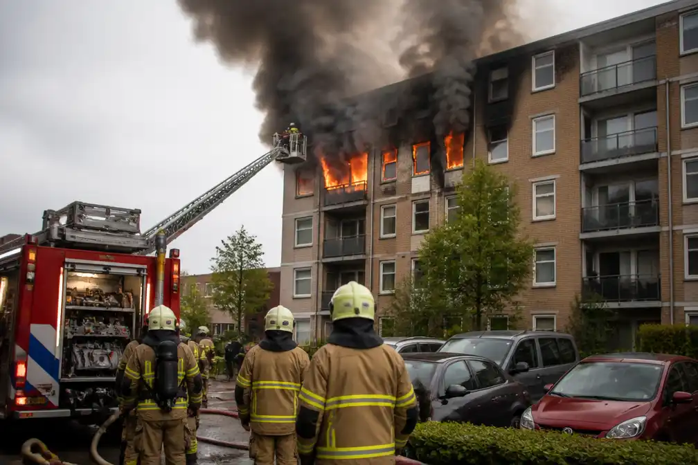 Drie gewonden bij grote uitslaande woningbrand in Almelo