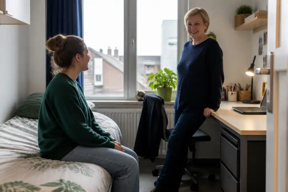 Magda uit Gent en Bram uit Kortrijk verhuren kamers aan studenten via hospitawonen