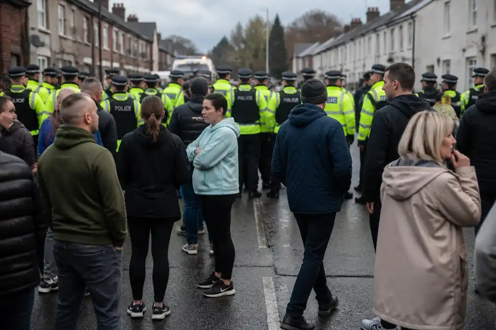 Demonstranten uiteen na blokkade Orange Order-parade in Portadown