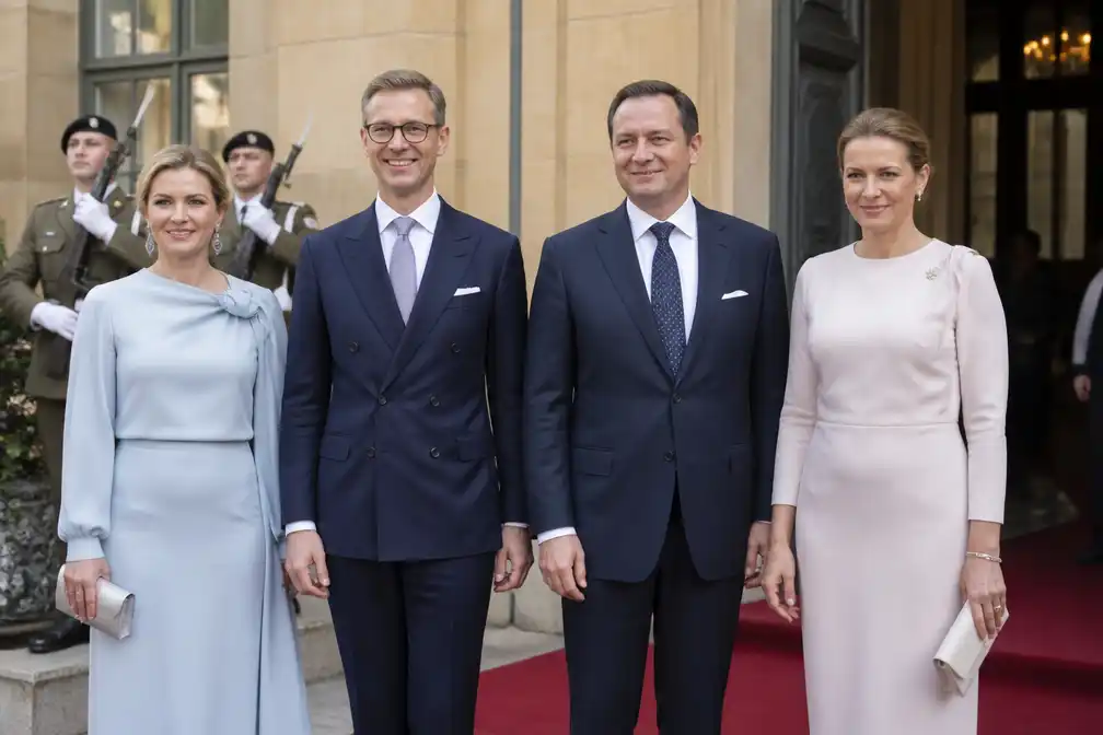Groothertogelijk paar ontvangt Finse president Stubb voor staatsbezoek