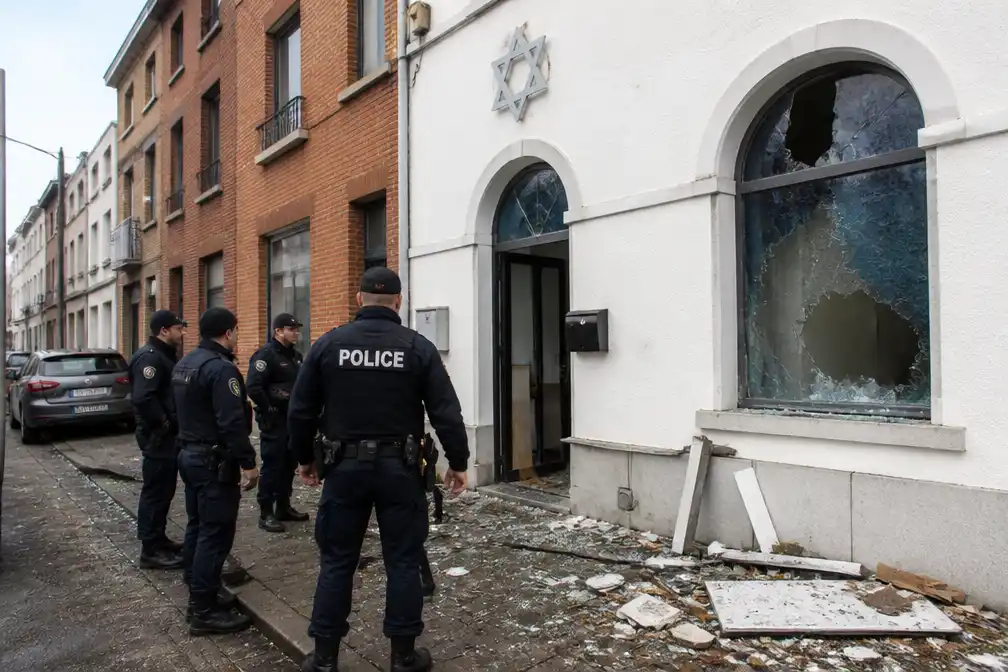 Belgische politie identificeert verdachten van explosie synagoge Luik, 7 arrestaties