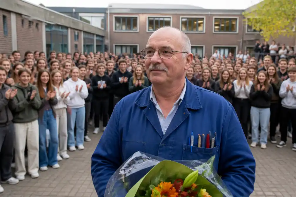 Klusjesman Michel De Dyn neemt na bijna 30 jaar afscheid van Hartencollege in Ninove