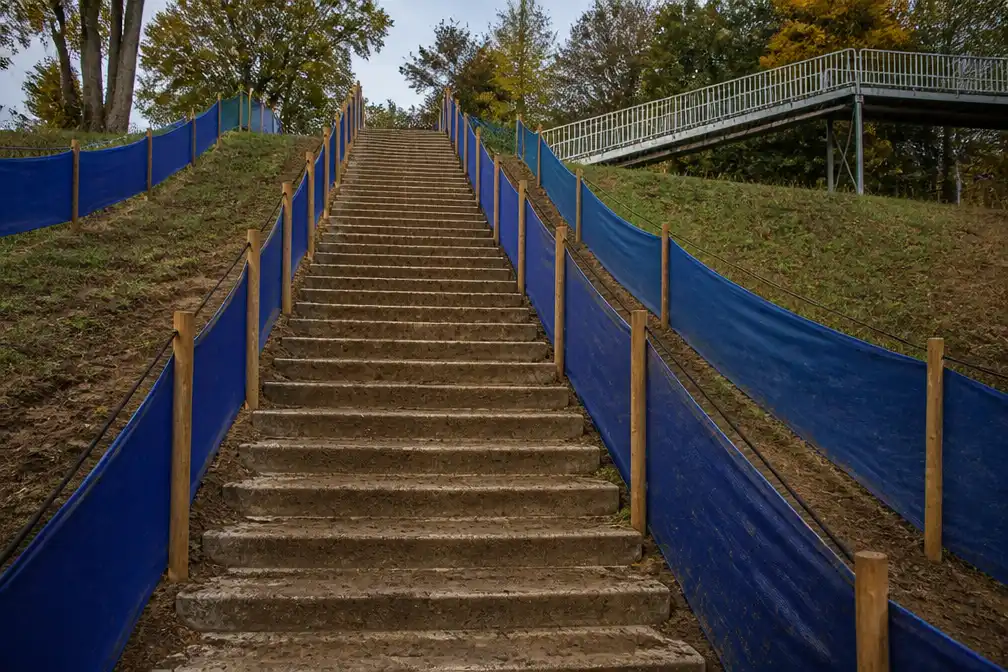 Trap van honderd treden blikvanger op EK-parcours veldrijden in Zeddam