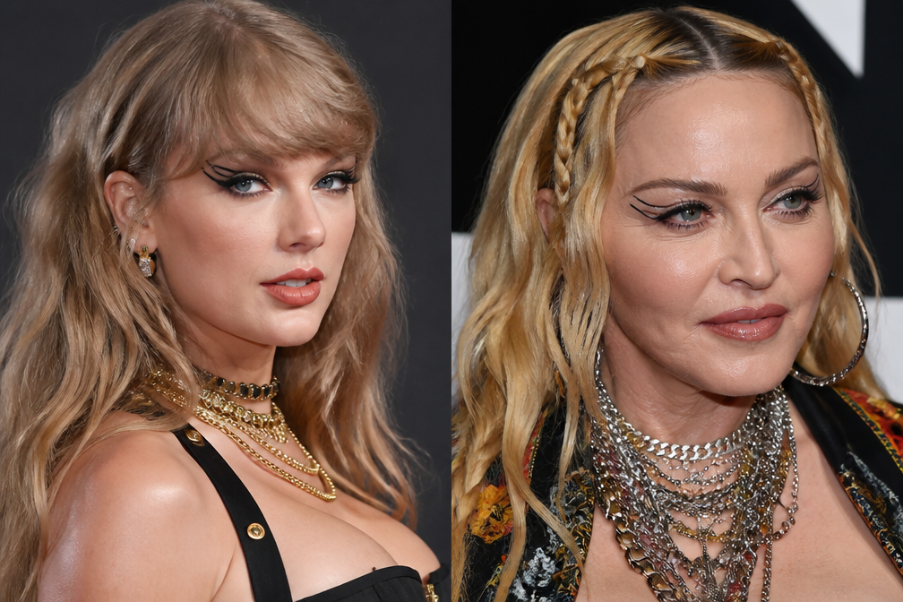 Dubbele eyelinerlook waait over de wereld na Taylor Swift en Madonna bij MTV VMA's