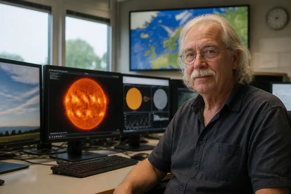 KNMI-wetenschapper Bert van den Oord neemt afscheid na leven lang zon
