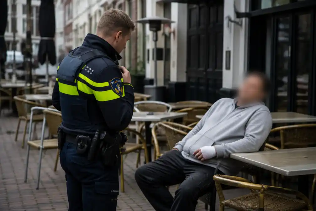 Agent Rens Bijen (35) gaat af op berovingclaim op terras in Enschede