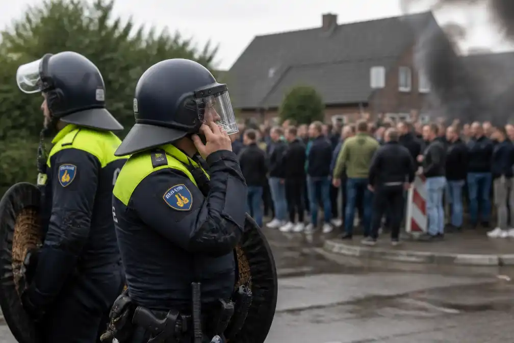 Vier agenten met gehoorschade na azc-protesten in Opheusden en Kesteren