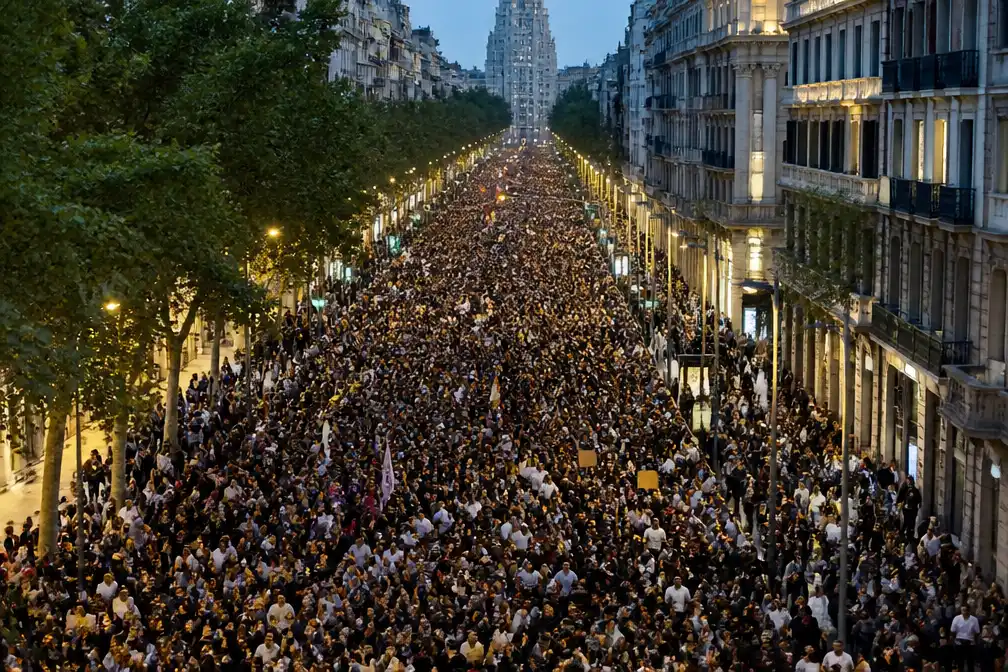 Tienduizenden protesteren in Barcelona tegen woningnood