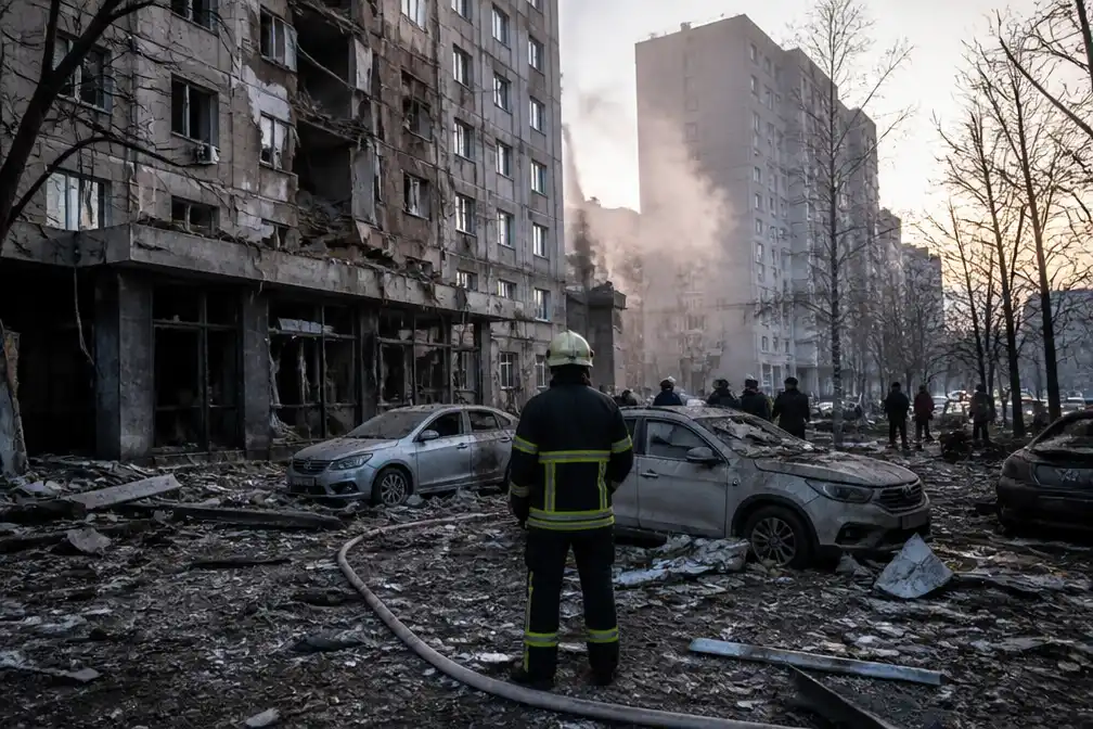 Twee doden bij luchtaanval op Kiev