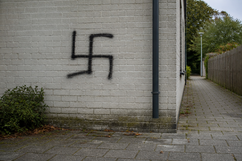Opnieuw hakenkruizen aangetroffen in Nieuw-Lekkerland