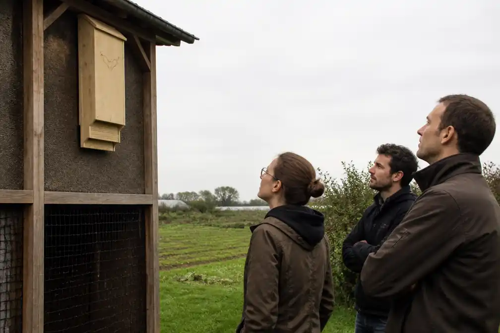 Vleermuizen moeten plaaginsecten bestrijden op proefboerderij van Inagro in Beitem