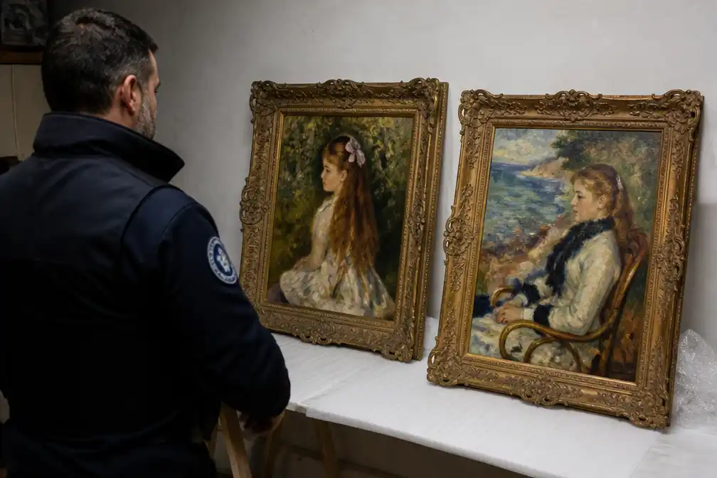 Gestolen Renoirs teruggevonden in garage in Zuid-Frankrijk