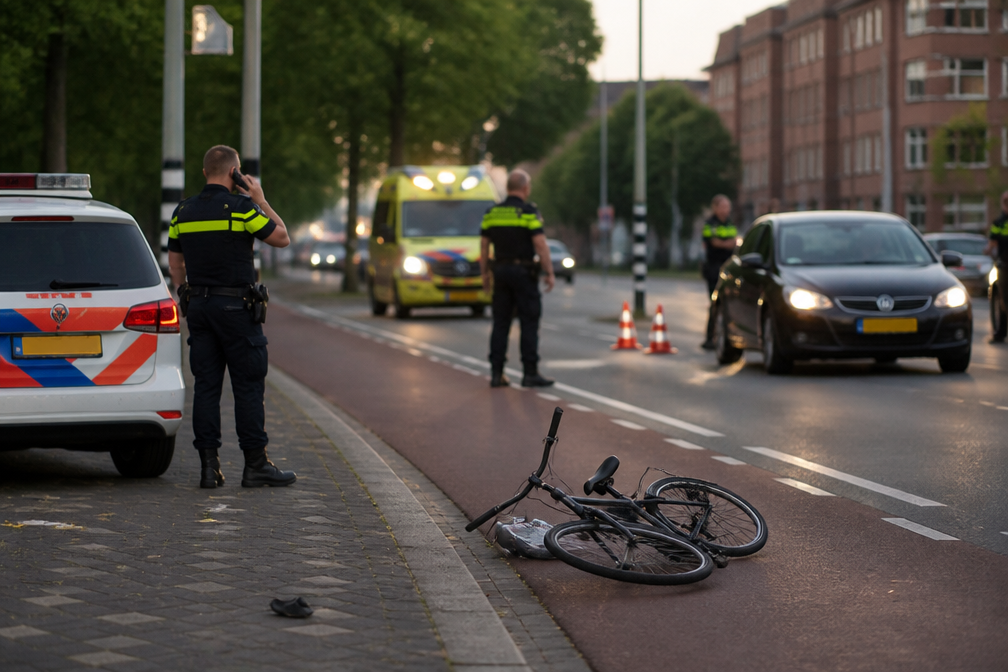 Fietser zwaargewond bij aanrijding in Groningen, automobilist aangehouden