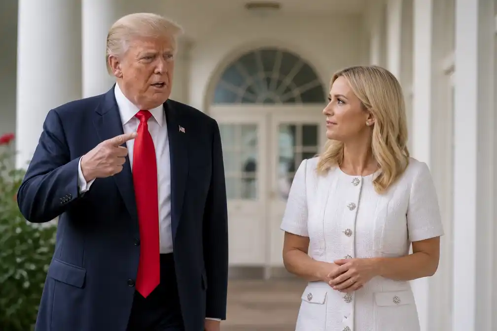 Trump kiest volgens Amerikaanse media Katie Zacharia als nieuwe woordvoerder Witte Huis