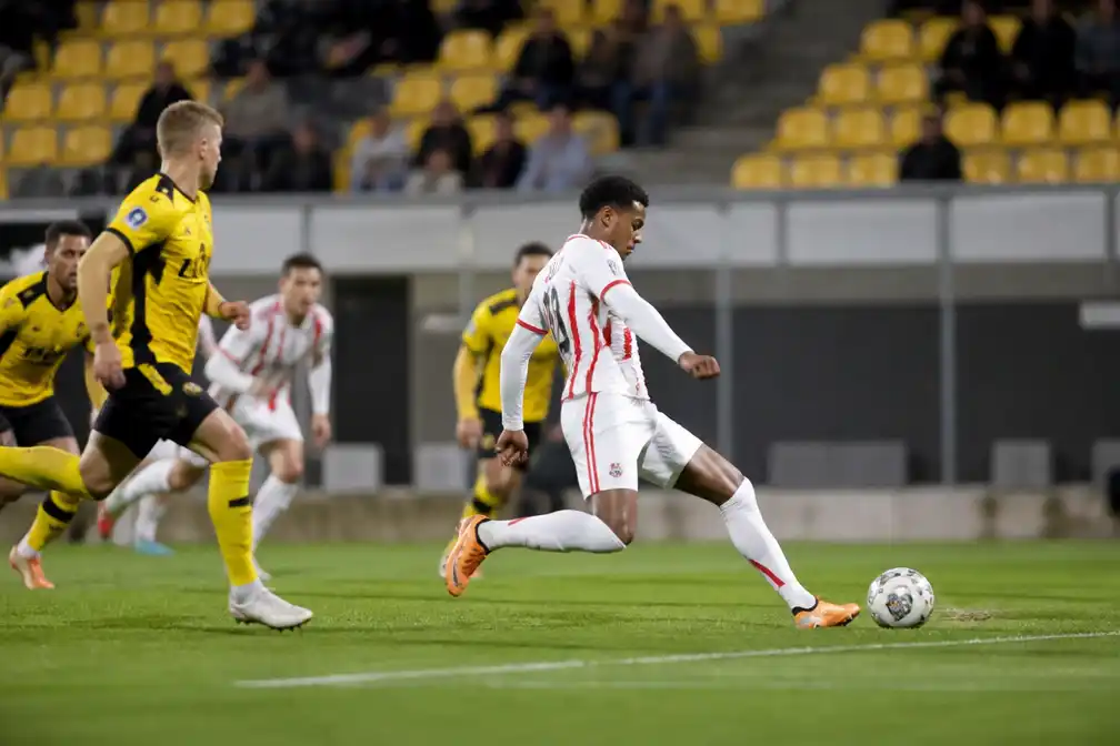 Roda JC en Jong PSV blijven steken op 1-1 in Kerkrade na late kansen