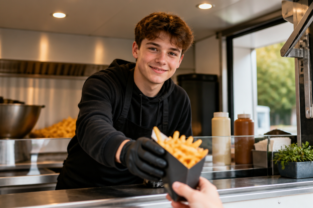 Havo-scholier Lauran (16) gaat friet serveren vanuit eigen mobiele kraam Lau's Frietboutique