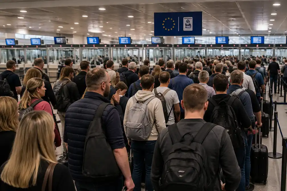 Europese luchthavens en airlines waarschuwen voor falend digitaal grenscontrolesysteem