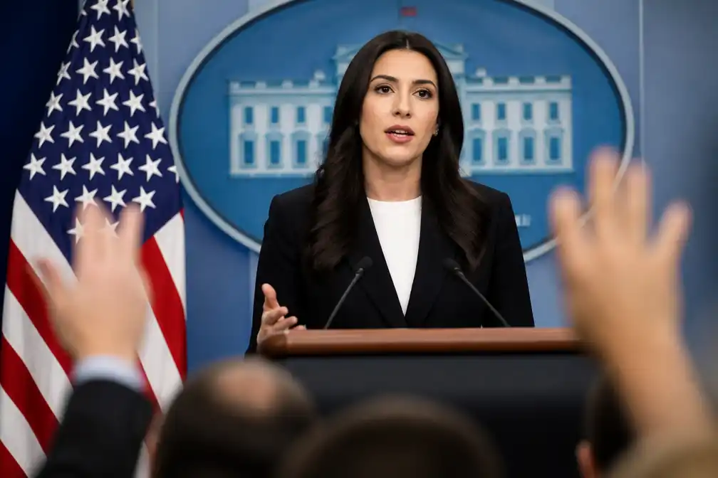 Kritiek op nieuwe Witte Huis-woordvoerster Katie Zacharia na eerste persconferentie