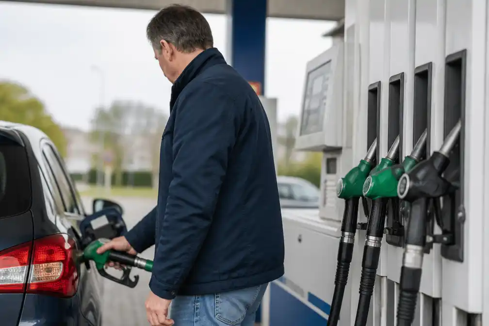 Benzineprijs bijna 5 cent gedaald na recordhoogte en zakt onder dieselprijs
