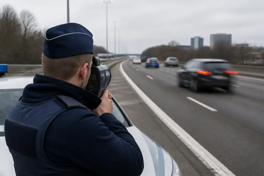 Politieman rijdt 174 km/u op Brusselse Ring om gevallen vriendin te helpen