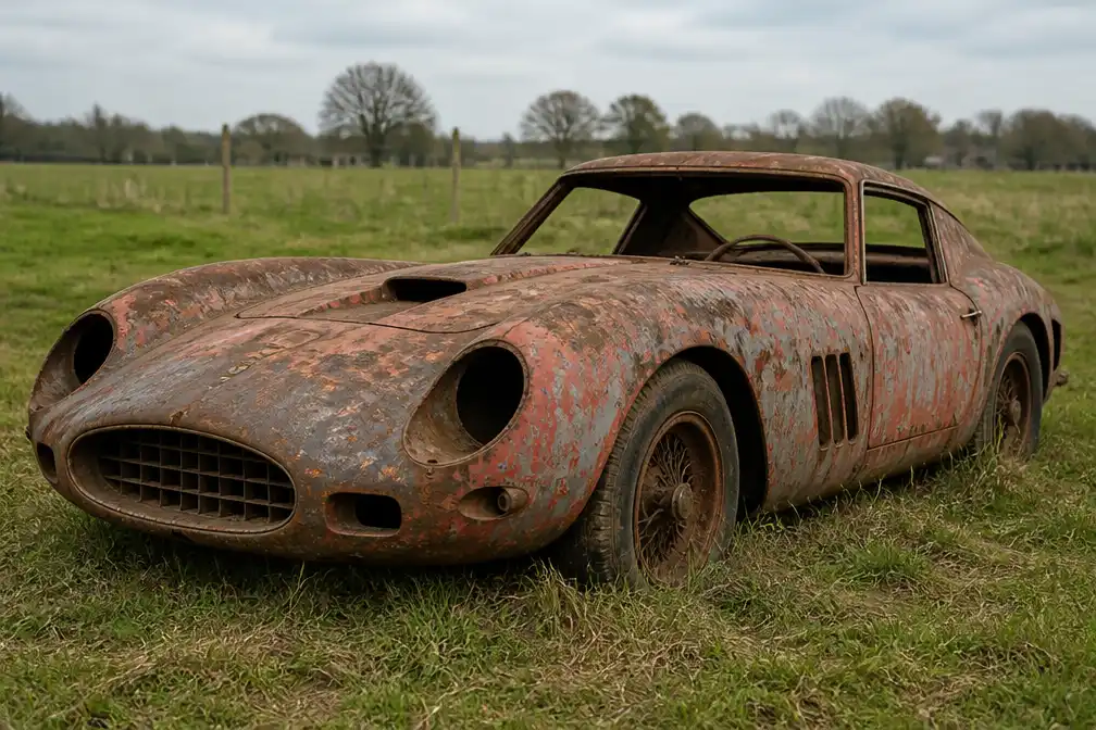 Duurste Ferrari aller tijden stond bijna 20 jaar weg te roesten in een weiland