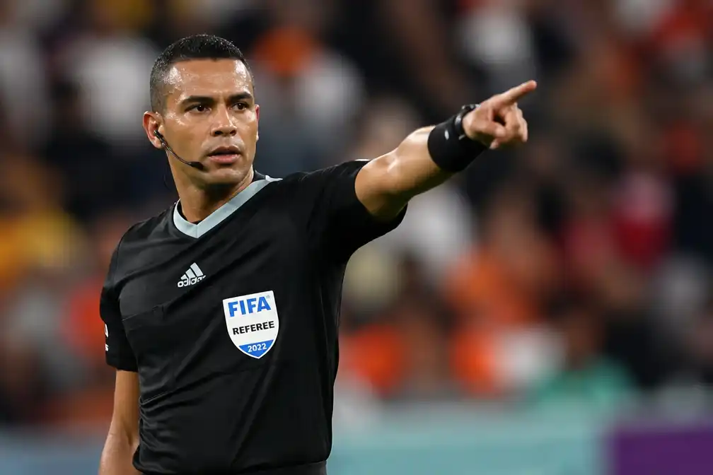 Braziliaanse scheidsrechter Wilton Sampaio fluit WK-duel Nederland-Marokko