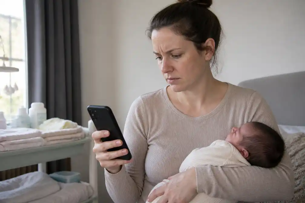 Kraamzorg blijkt toch e-consult direct na bevalling van Simone (33)