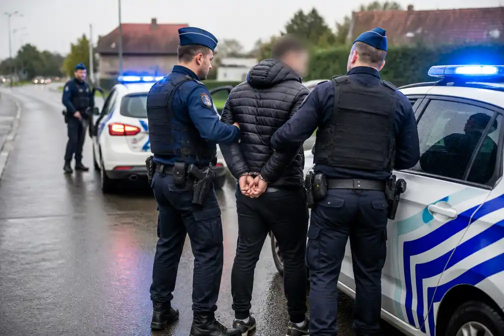 Agent lichtgewond bij politieachtervolging tussen Jabbeke en Gent, twee arrestaties