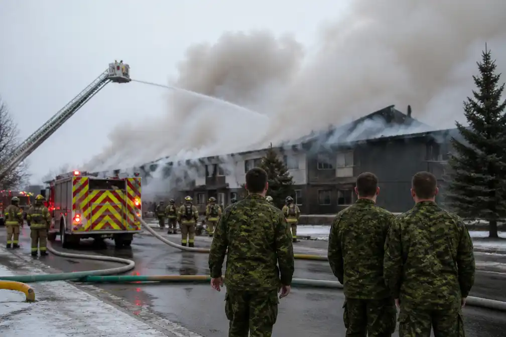 Brand op Canadese legerbasis in Alberta eist minstens vier doden en tientallen gewonden