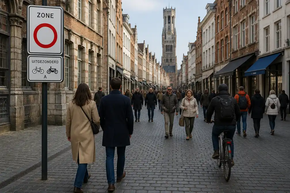 Brugse binnenstad vanaf 16 februari 2027 dagelijks autoluw tussen 13 en 17 uur