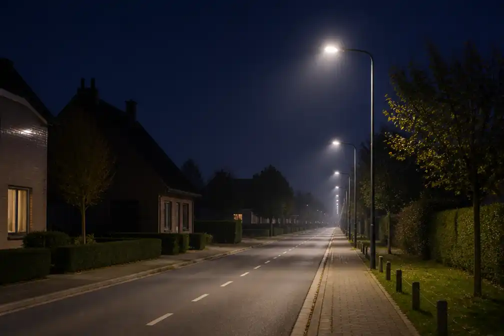 Straatverlichting in Malle blijft de hele nacht branden dankzij ledlampen
